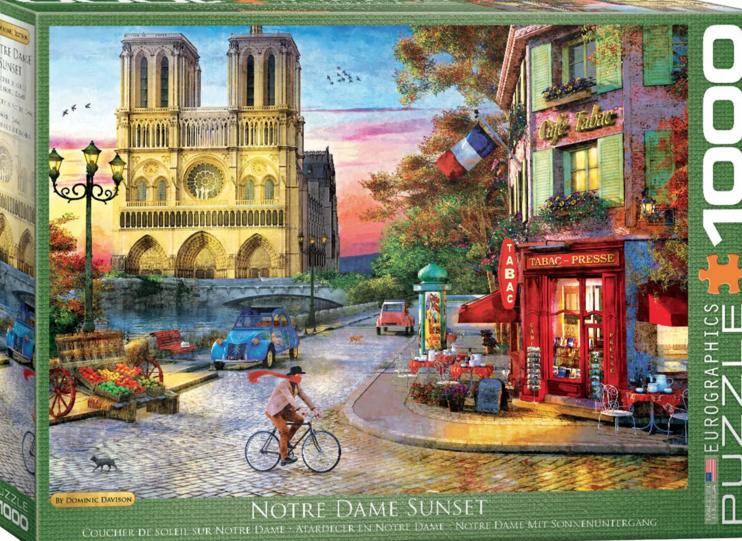 Eurographics Puzzles Coucher de soleil sur Notre Dame de Paris - puzzle de 1000 pièces
