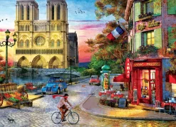 Eurographics Puzzles Coucher de soleil sur Notre Dame de Paris - puzzle de 1000 pièces