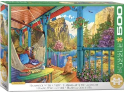 Eurographics Puzzles Hamac avec vue - puzzle de 500 pièces XXL