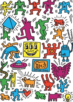 Eurographics Puzzles Keith Haring - Collage - puzzle de 1000 pièces