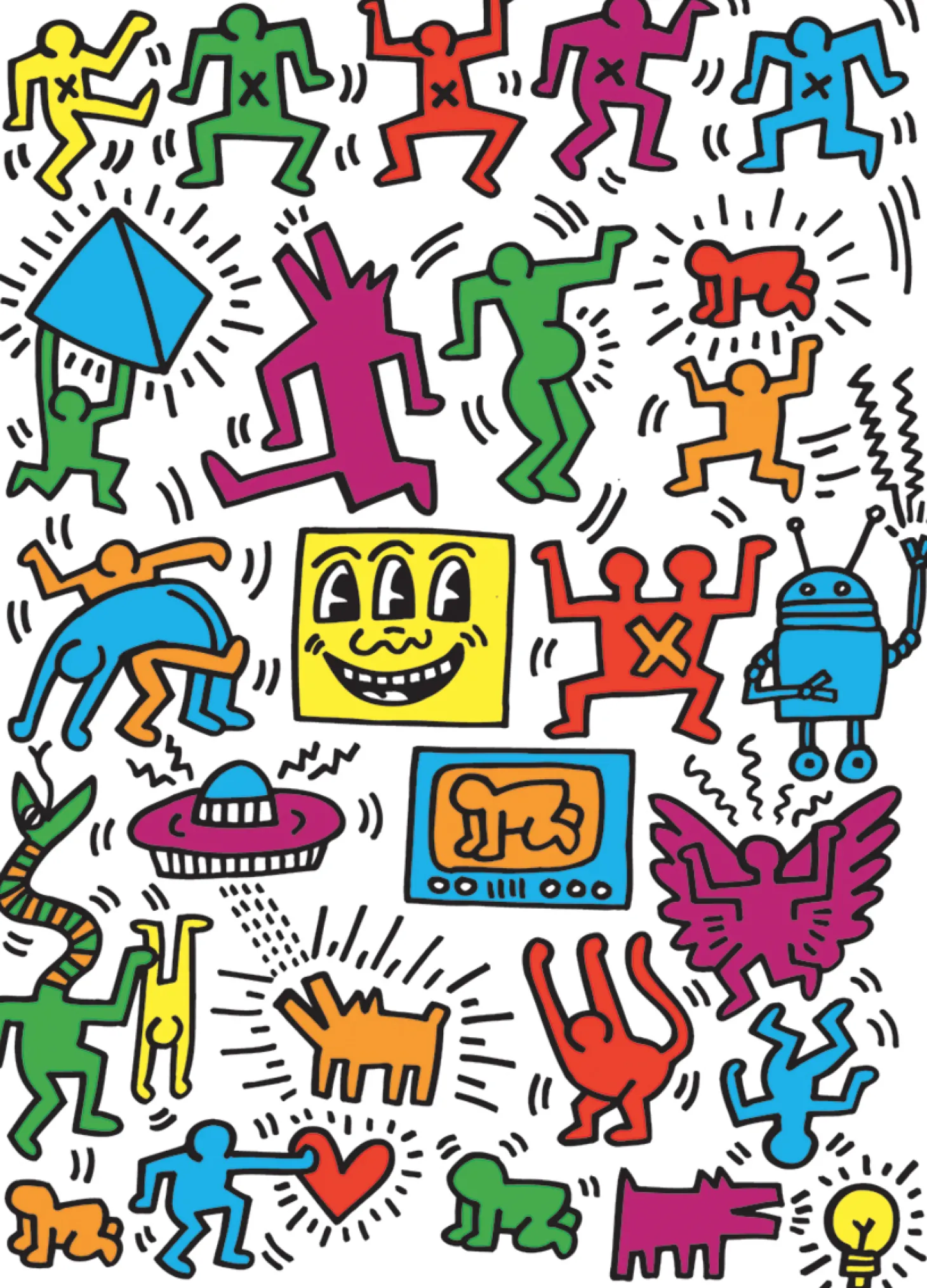 Eurographics Puzzles Keith Haring - Collage - puzzle de 1000 pièces