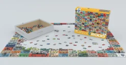 Eurographics Puzzles Volkswagen Groovy Bus - Collage - puzzle de 2000 pièces