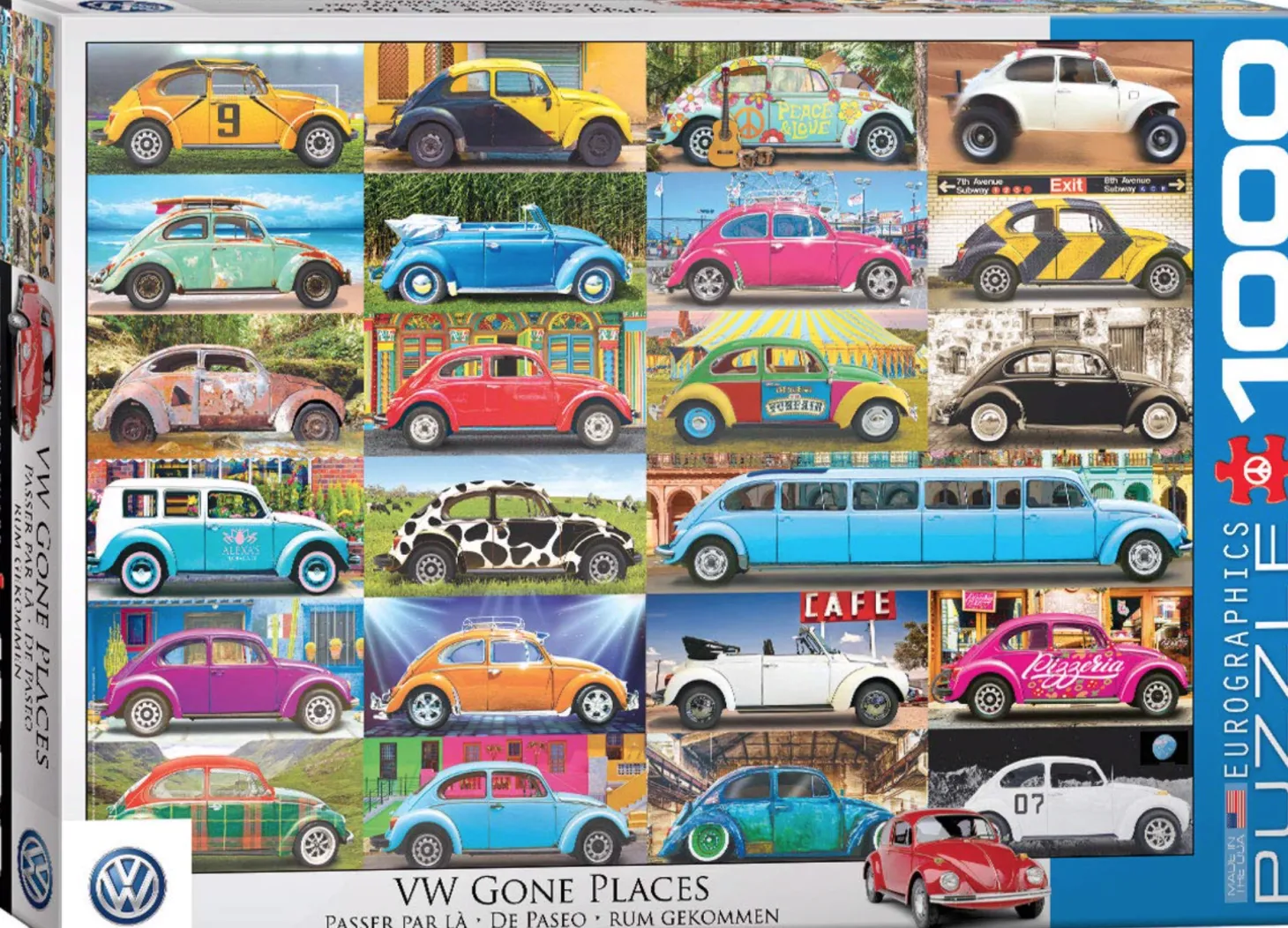 Eurographics Puzzles VW Beetle - Gone Places - puzzle de 1000 pièces