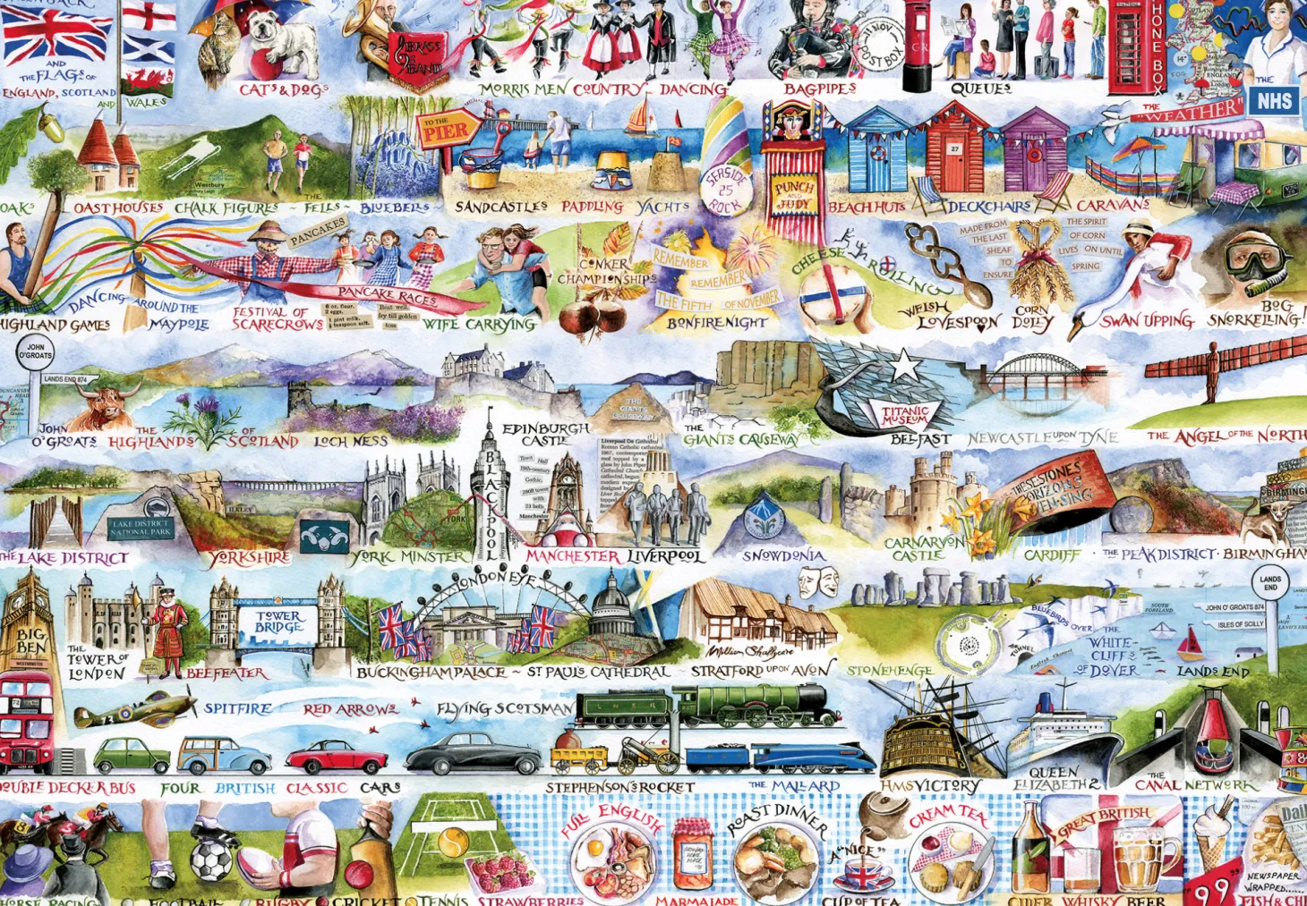 Gibsons Cream Teas & Queuing - puzzle de 2000 pièces