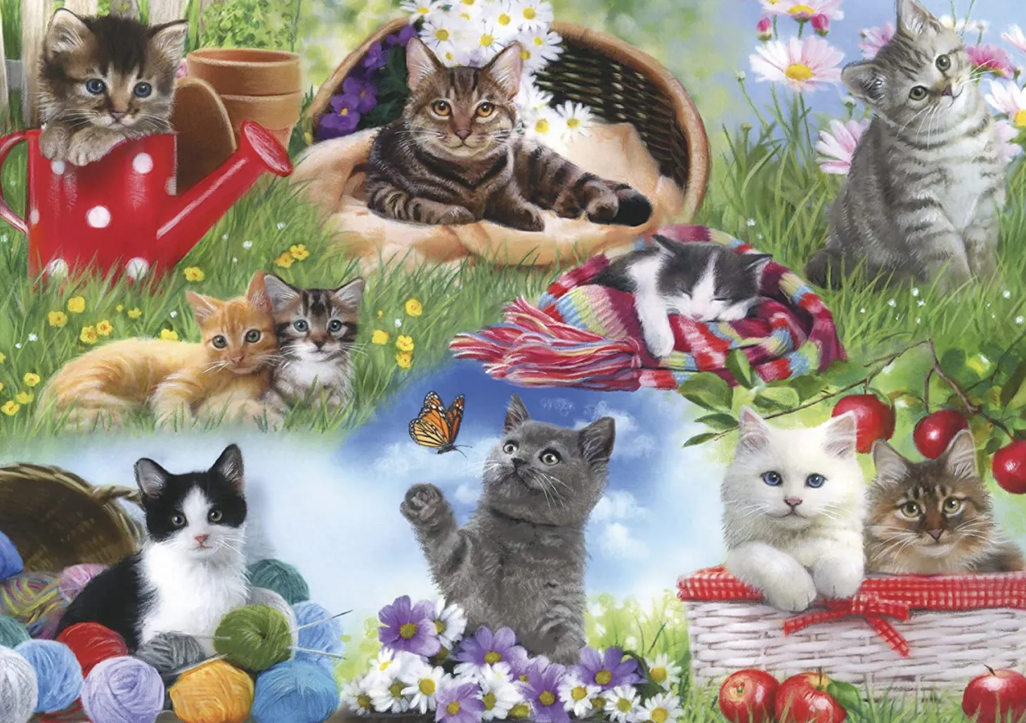 Gibsons Des chats - puzzle de 12 XXL pièces