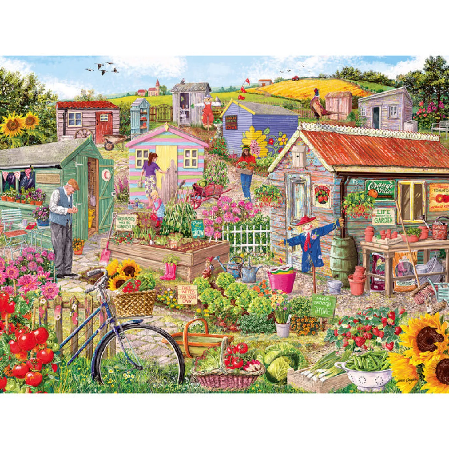 Gibsons La vie dans le jardin familial - puzzle de 1000 pièces