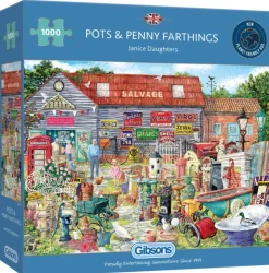 Gibsons Pots & Penny Farthings - puzzle de 1000 pièces