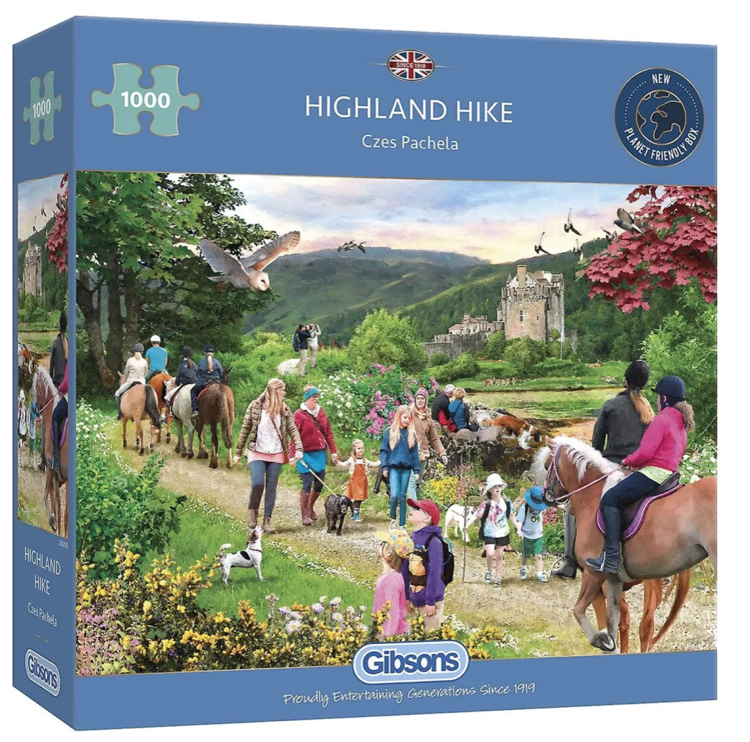 Gibsons Promenade dans les Highlands écossais - puzzle de 1000 pièces