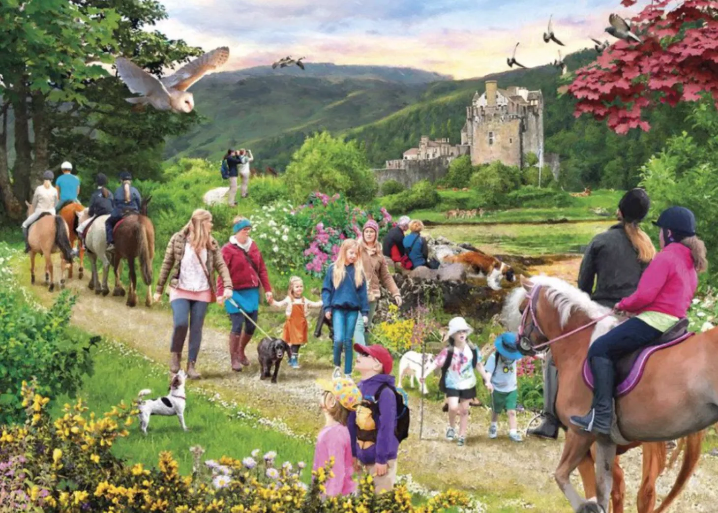 Gibsons Promenade dans les Highlands écossais - puzzle de 1000 pièces