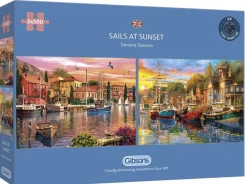 Gibsons Sails at Sunset - 2 puzzles de 500 pièces