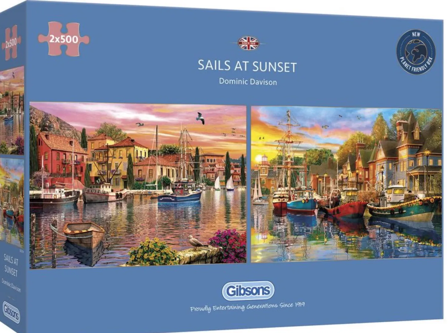 Gibsons Sails at Sunset - 2 puzzles de 500 pièces