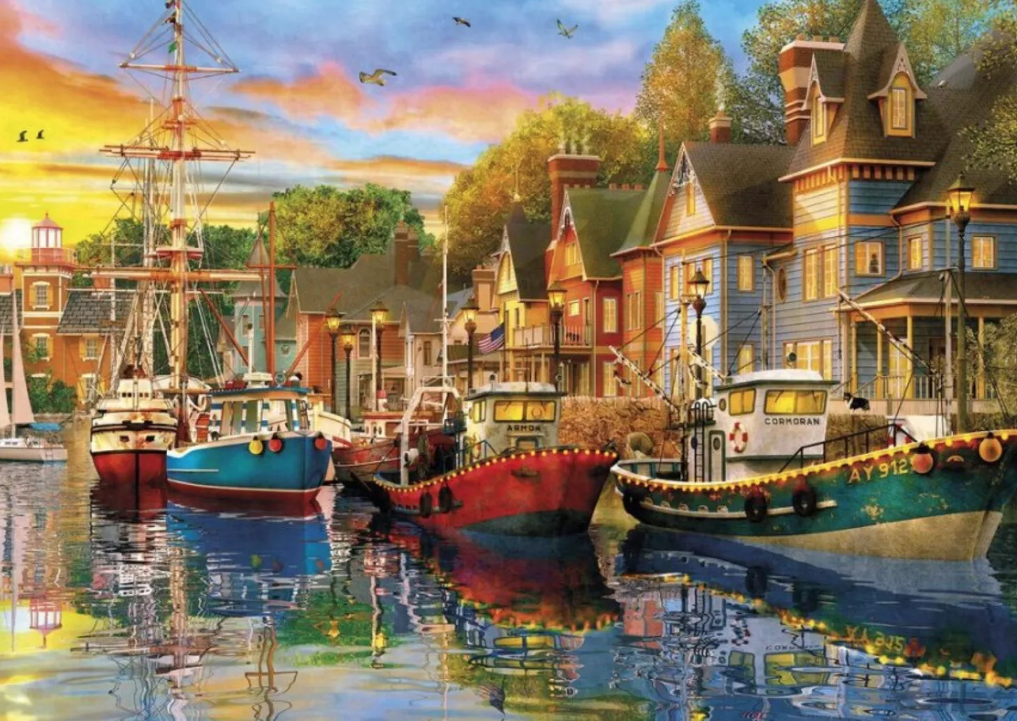 Gibsons Sails at Sunset - 2 puzzles de 500 pièces