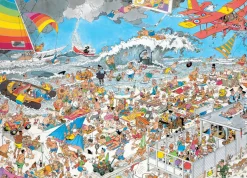 Jumbo A la plage - Jan van Haasteren - puzzle de 1000 pièces