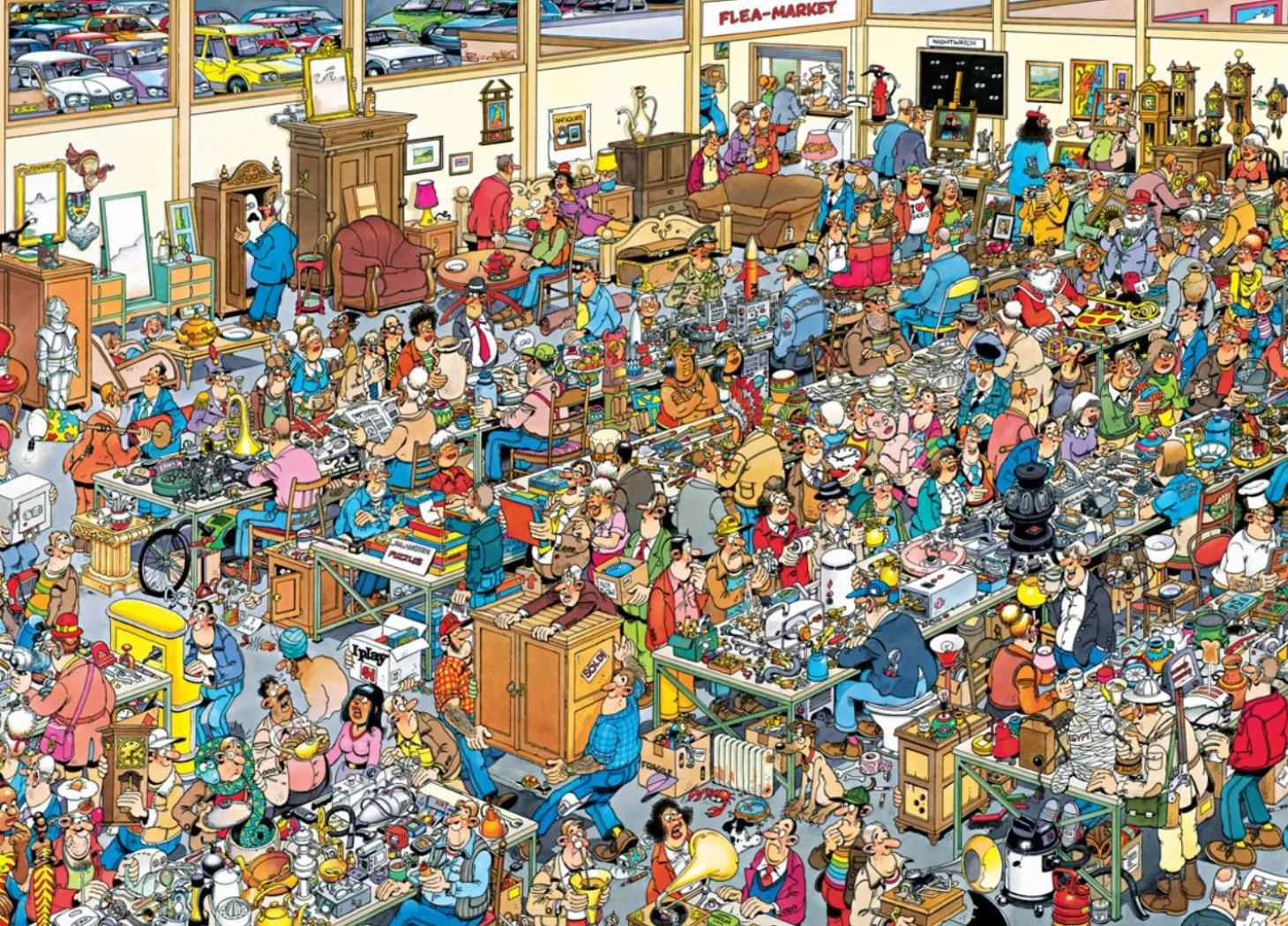 Jumbo Ah Les Puces - Jan van Haasteren - puzzle de 1000 pièces