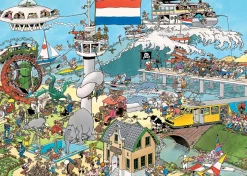 Jumbo Air, Terre et Mer / Chaussée désordonnée - JVH - 2 x 1000 pièces - puzzles