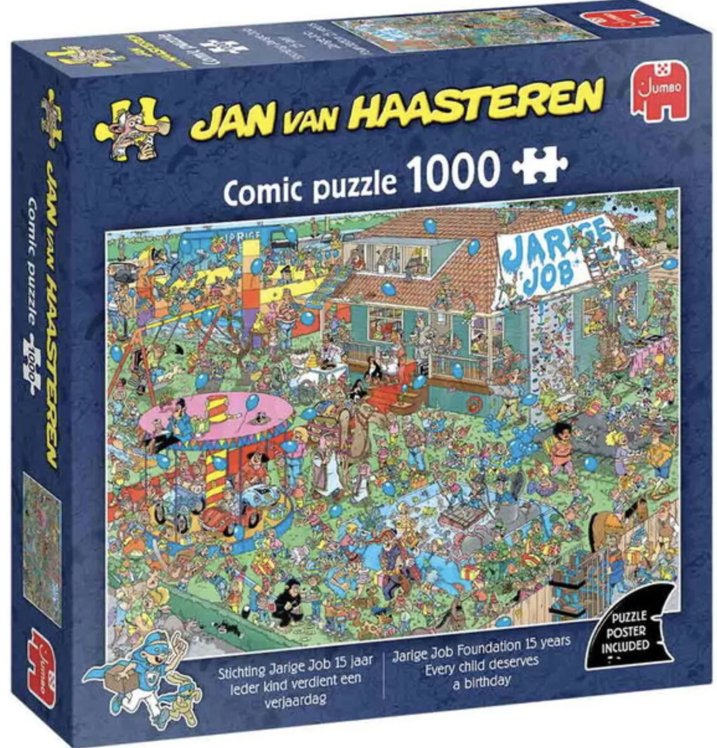 Jumbo Anniversaire - Jarige Job - Jan van Haasteren - puzzle de 1000 pièces