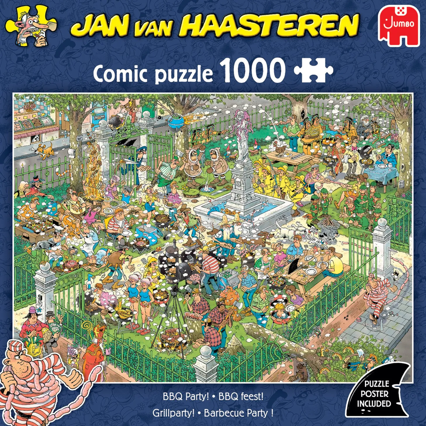Jumbo Barbecue Party! - Jan van Haasteren - puzzle de 1000 pièces