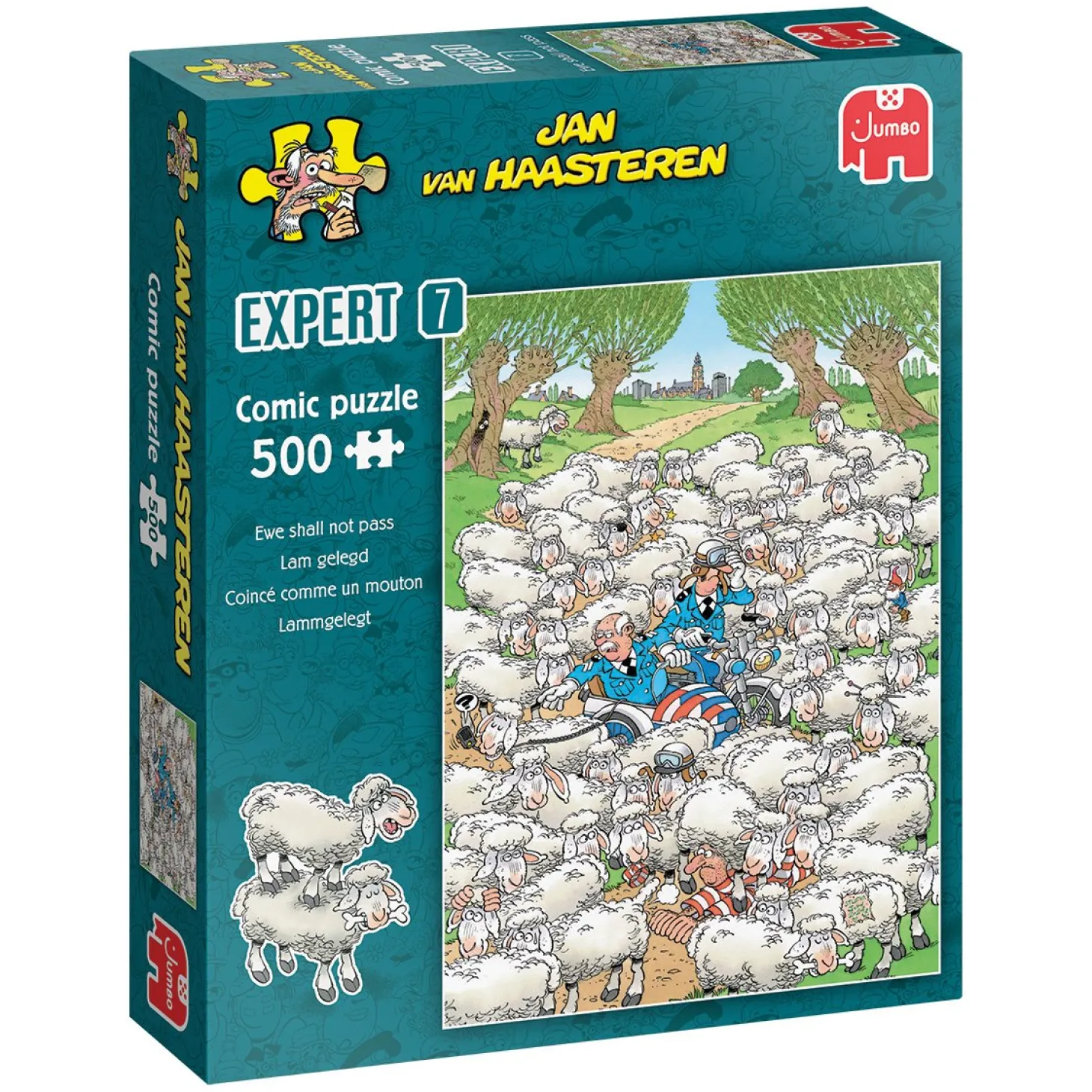 Jumbo Coincé comme un mouton - Expert 7 - Jan van Haasteren - puzzle de 500 pièces