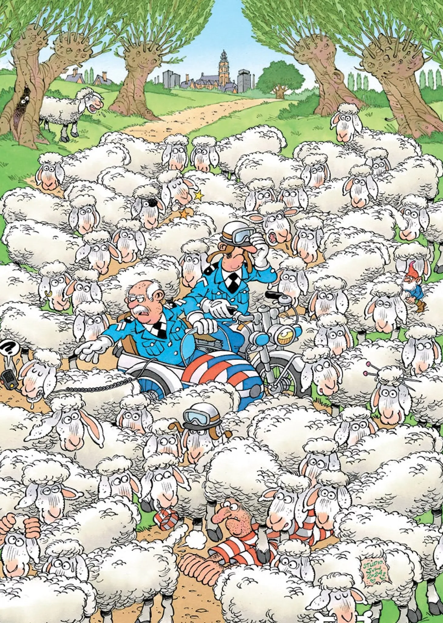 Jumbo Coincé comme un mouton - Expert 7 - Jan van Haasteren - puzzle de 500 pièces