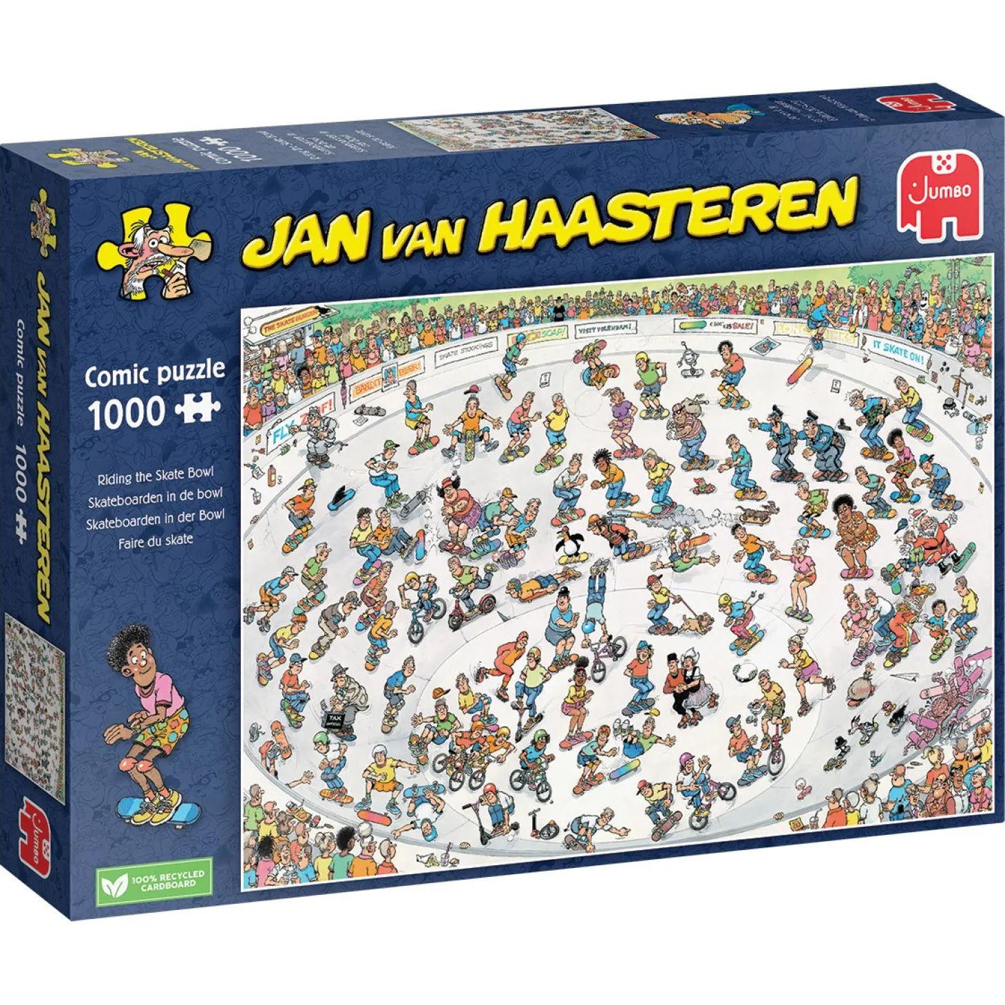 Jumbo Faire du skate - Jan van Haasteren - puzzle de 1000 pièces