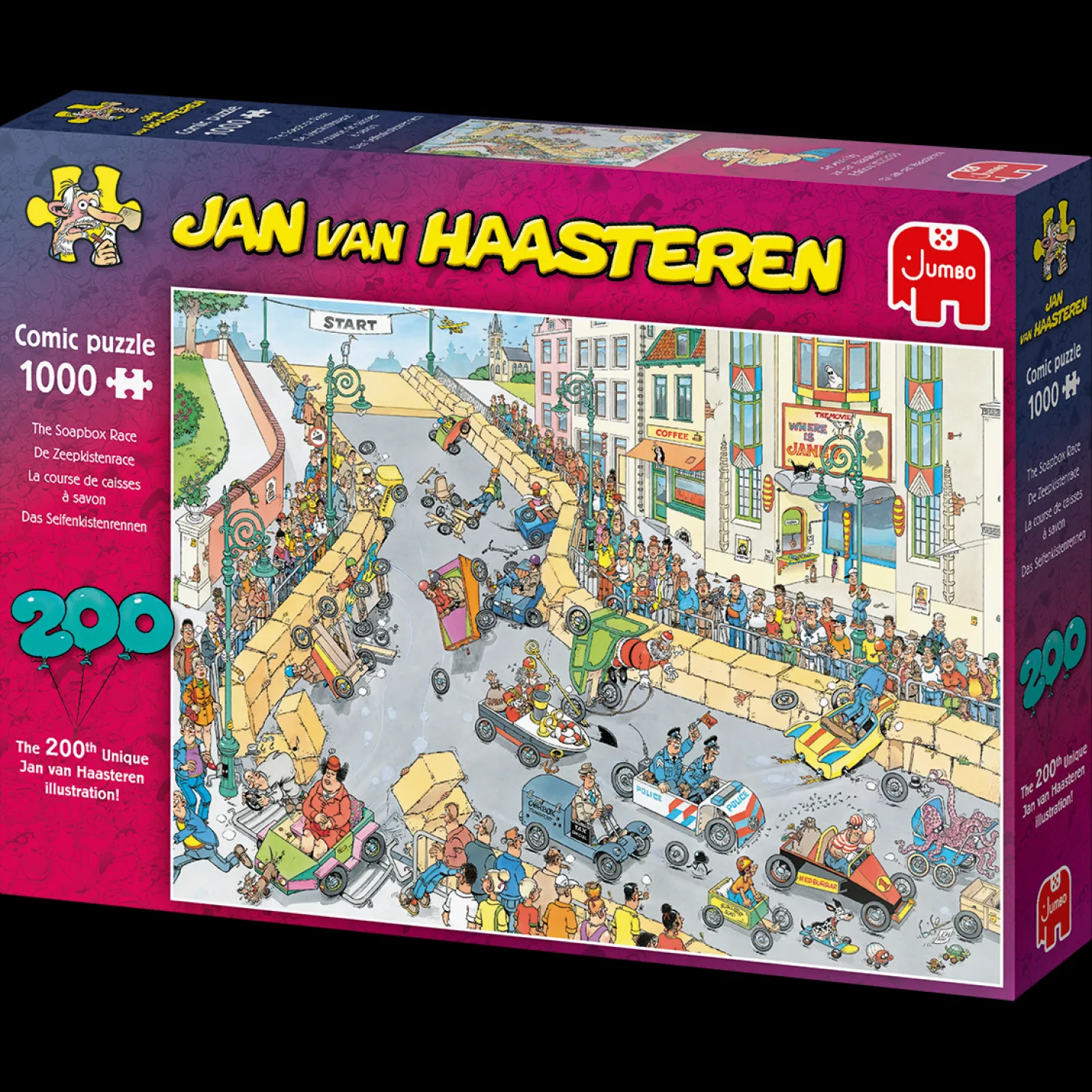 Jumbo La course de caisses à savon - Jan van Haasteren - puzzle de 1000 pièces