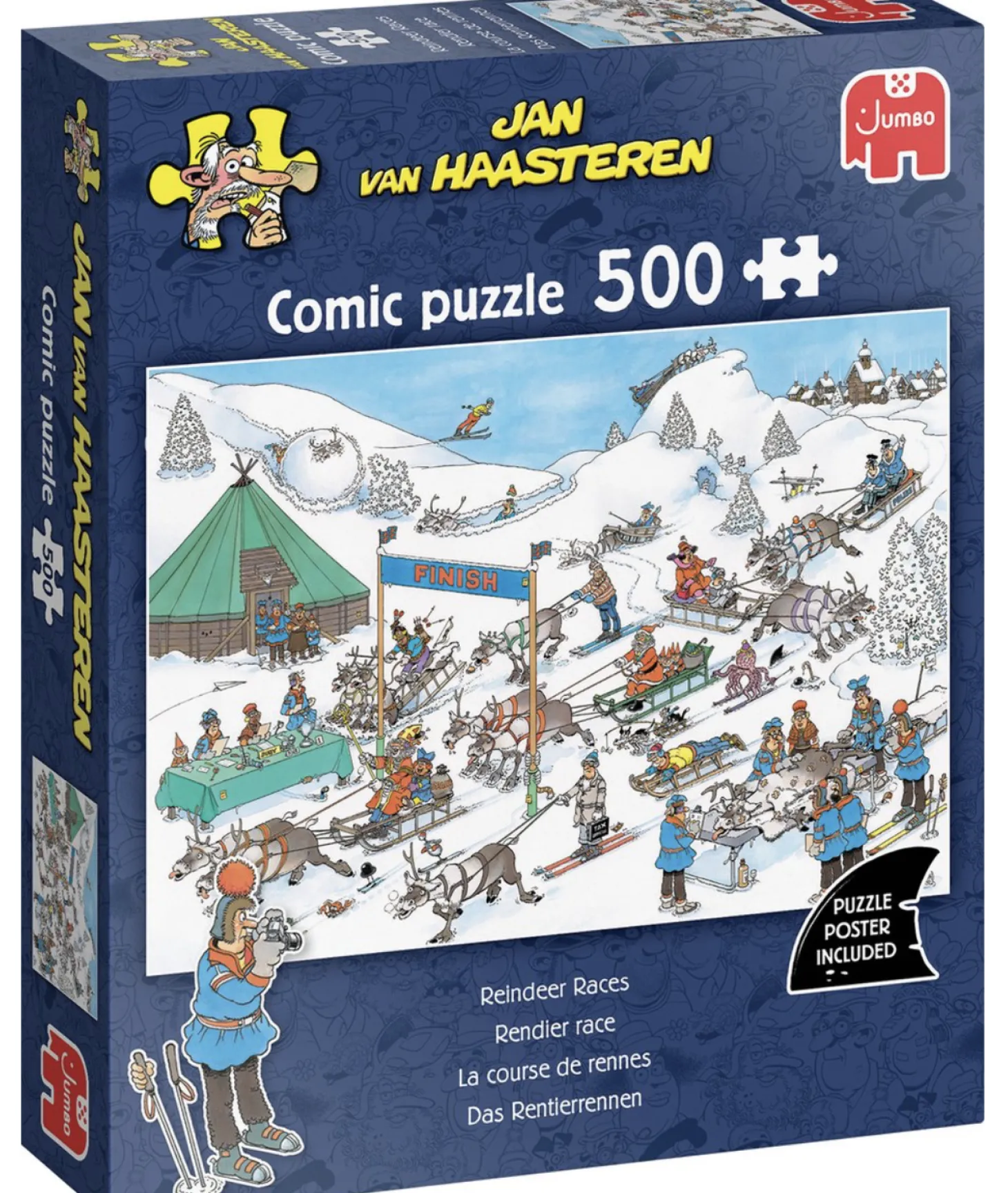Jumbo La course des rennes - Jan van Haasteren - puzzle de 500 pièces