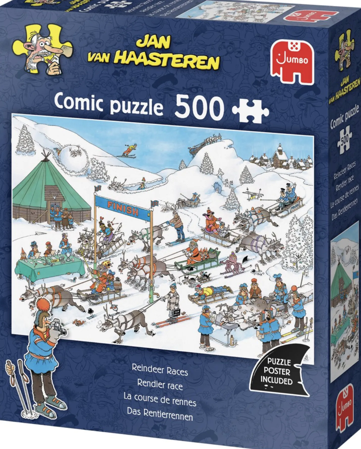 Jumbo La course des rennes - Jan van Haasteren - puzzle de 500 pièces