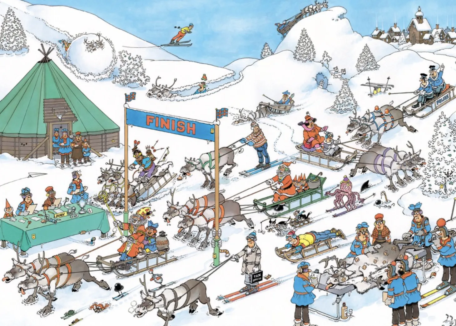 Jumbo La course des rennes - Jan van Haasteren - puzzle de 500 pièces