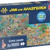 Jumbo Le magasin de musique / Départ en vacances - JVH - 2 x 1000 pièces - puzzles
