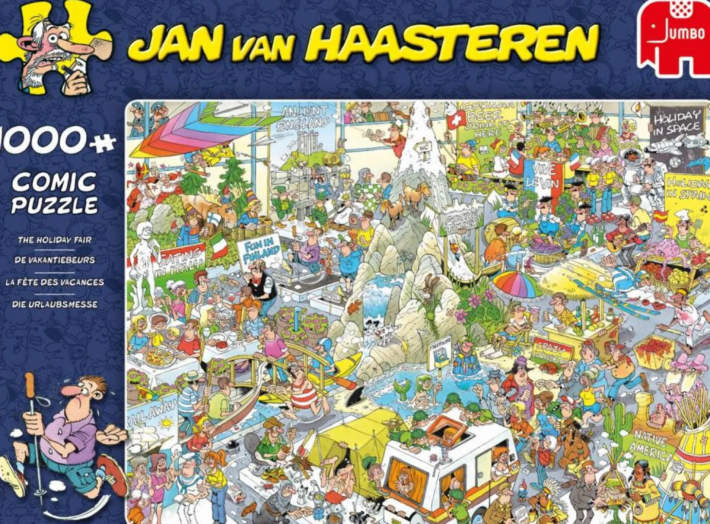 Jumbo Le salon des vacances - Jan van Haasteren - 1000 pièces