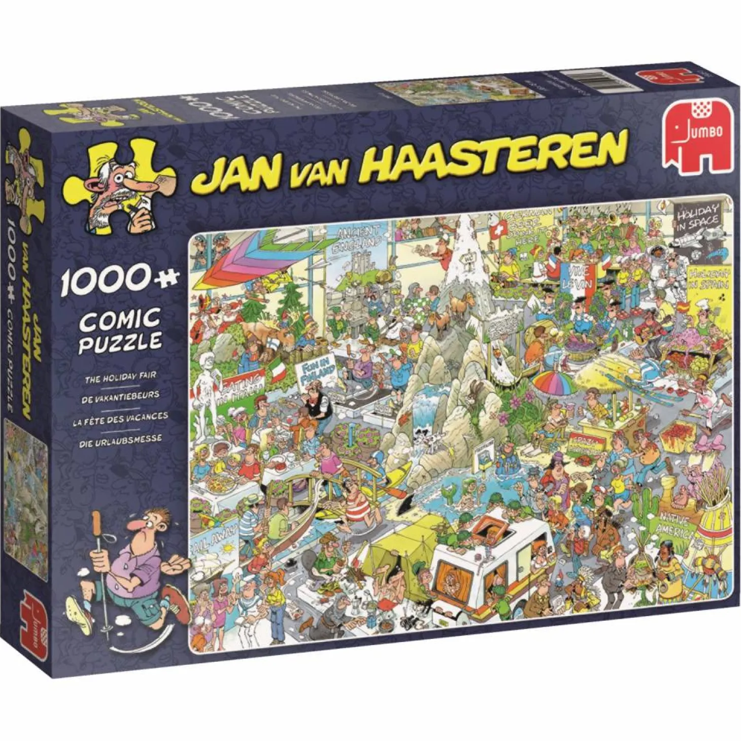 Jumbo Le salon des vacances - Jan van Haasteren - 1000 pièces