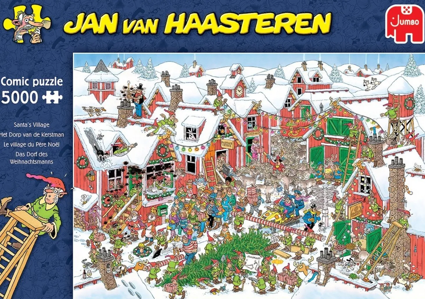 Jumbo Le village du Père Noël - Jan van Haasteren - puzzle de 5000 pièces