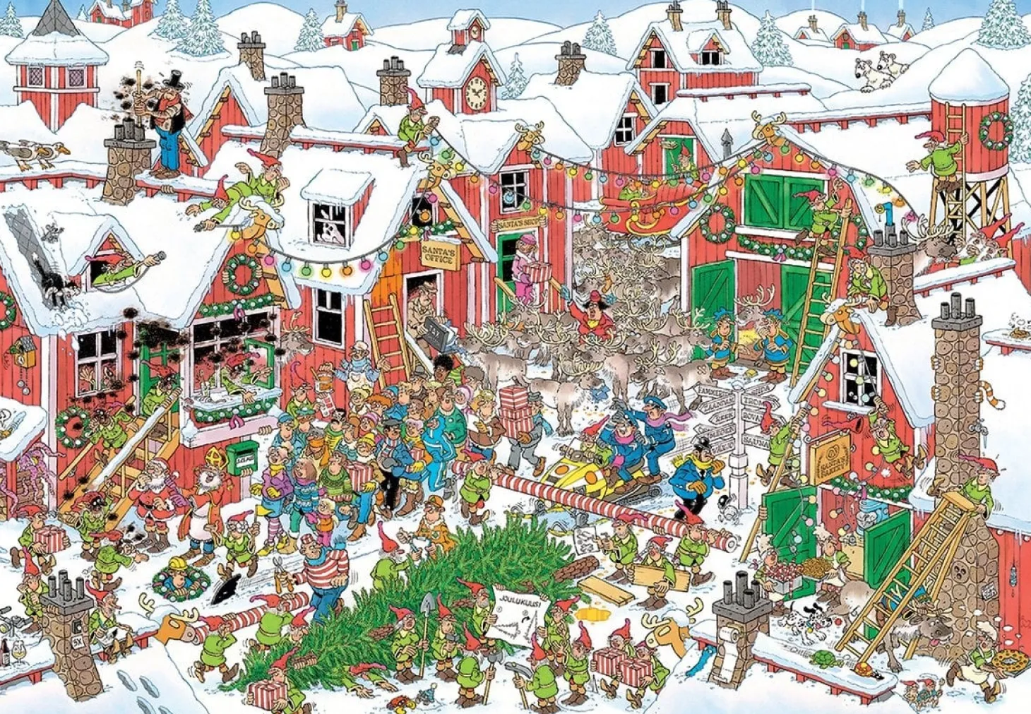Jumbo Le village du Père Noël - Jan van Haasteren - puzzle de 5000 pièces