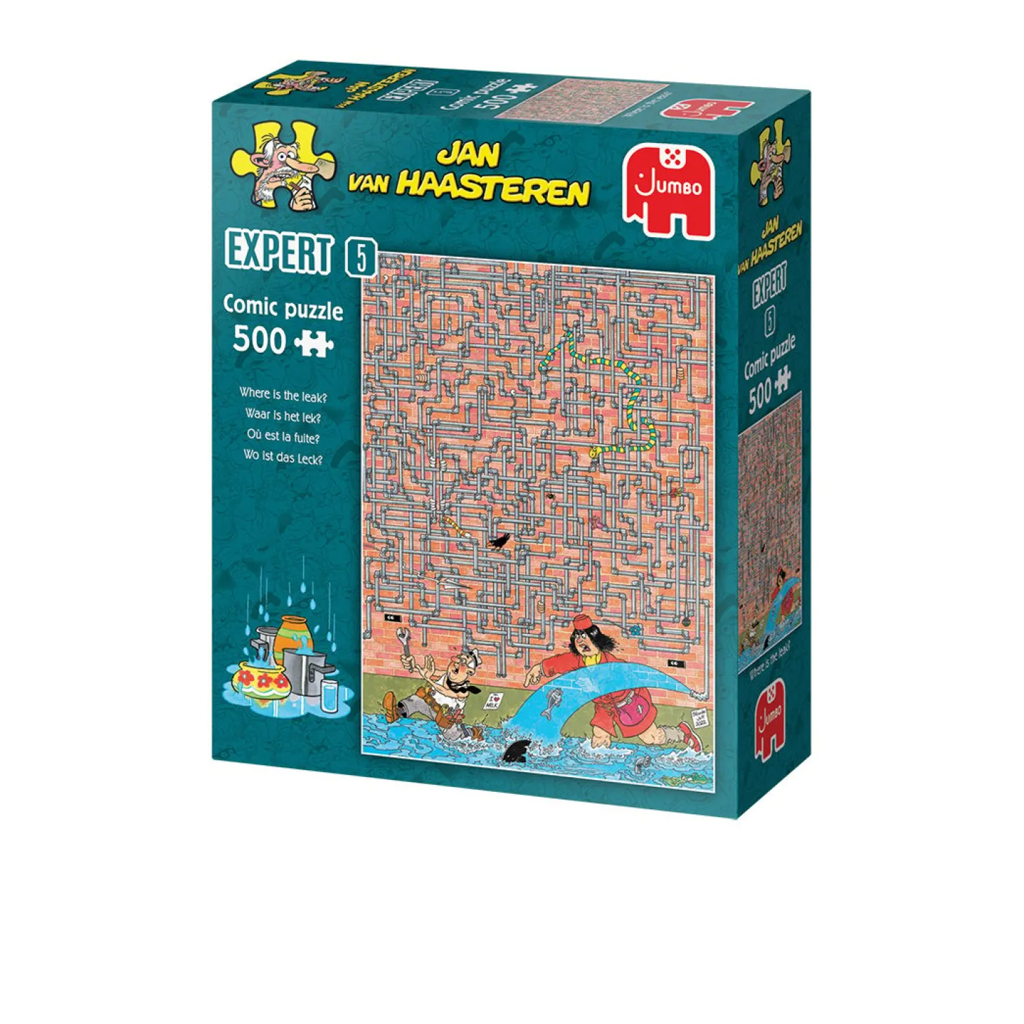 Jumbo Où est la fuite? - Expert 5 - Jan van Haasteren - puzzle de 500 pièces
