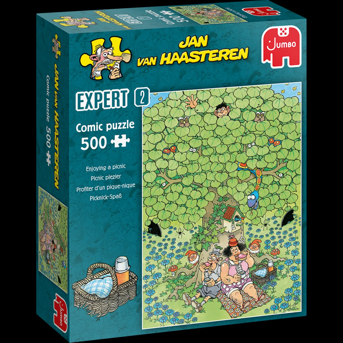 Jumbo Pique-nique - Expert 2 - Jan van Haasteren - puzzle de 500 pièces