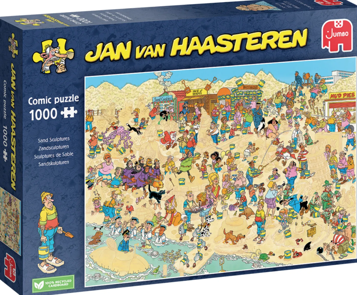 Jumbo Sculptures de sable - Jan van Haasteren - puzzle de 1000 pièces