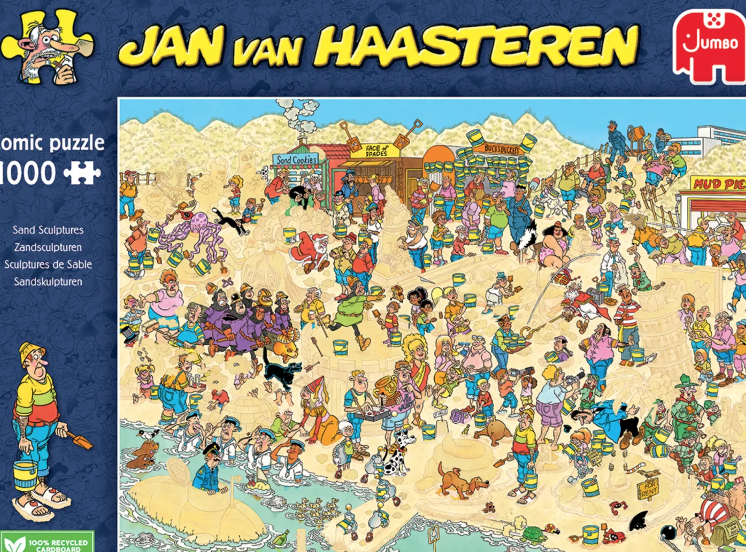 Jumbo Sculptures de sable - Jan van Haasteren - puzzle de 1000 pièces