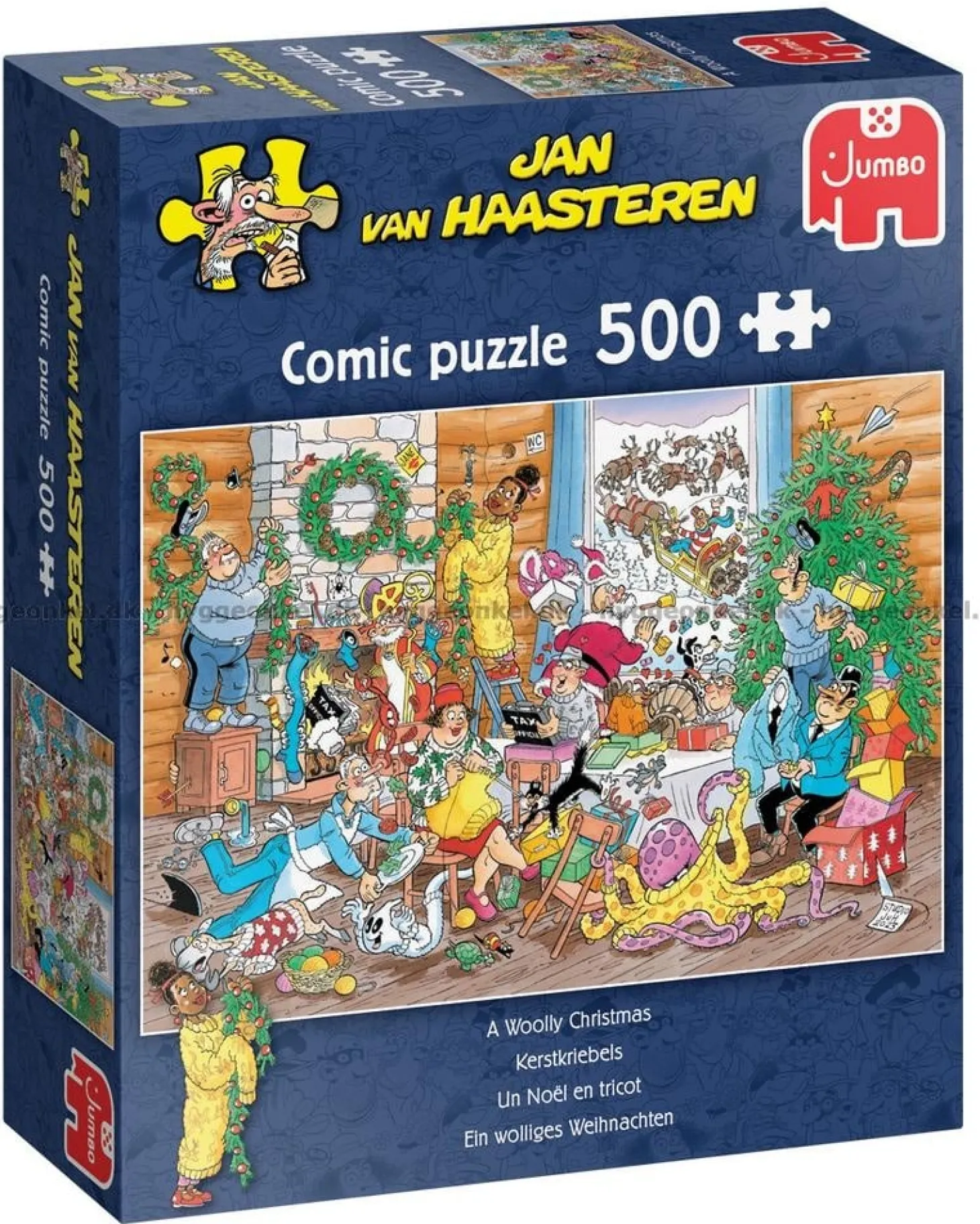 Jumbo Un Noël en tricot - Jan van Haasteren - puzzle de 500 pièces