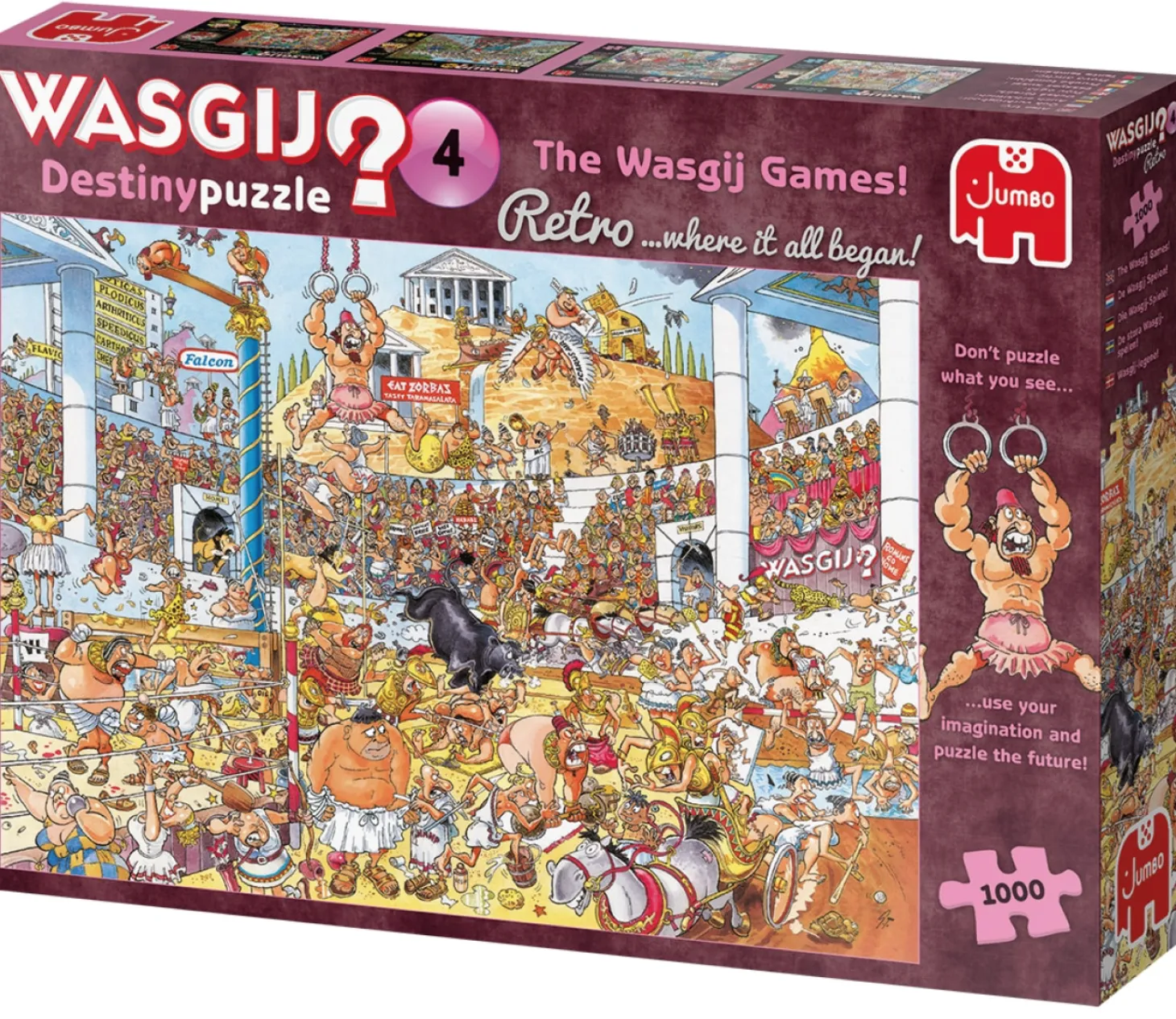 Jumbo Wasgij Destiny Retro 4 - The Wasgij Games!- 1000 pièces