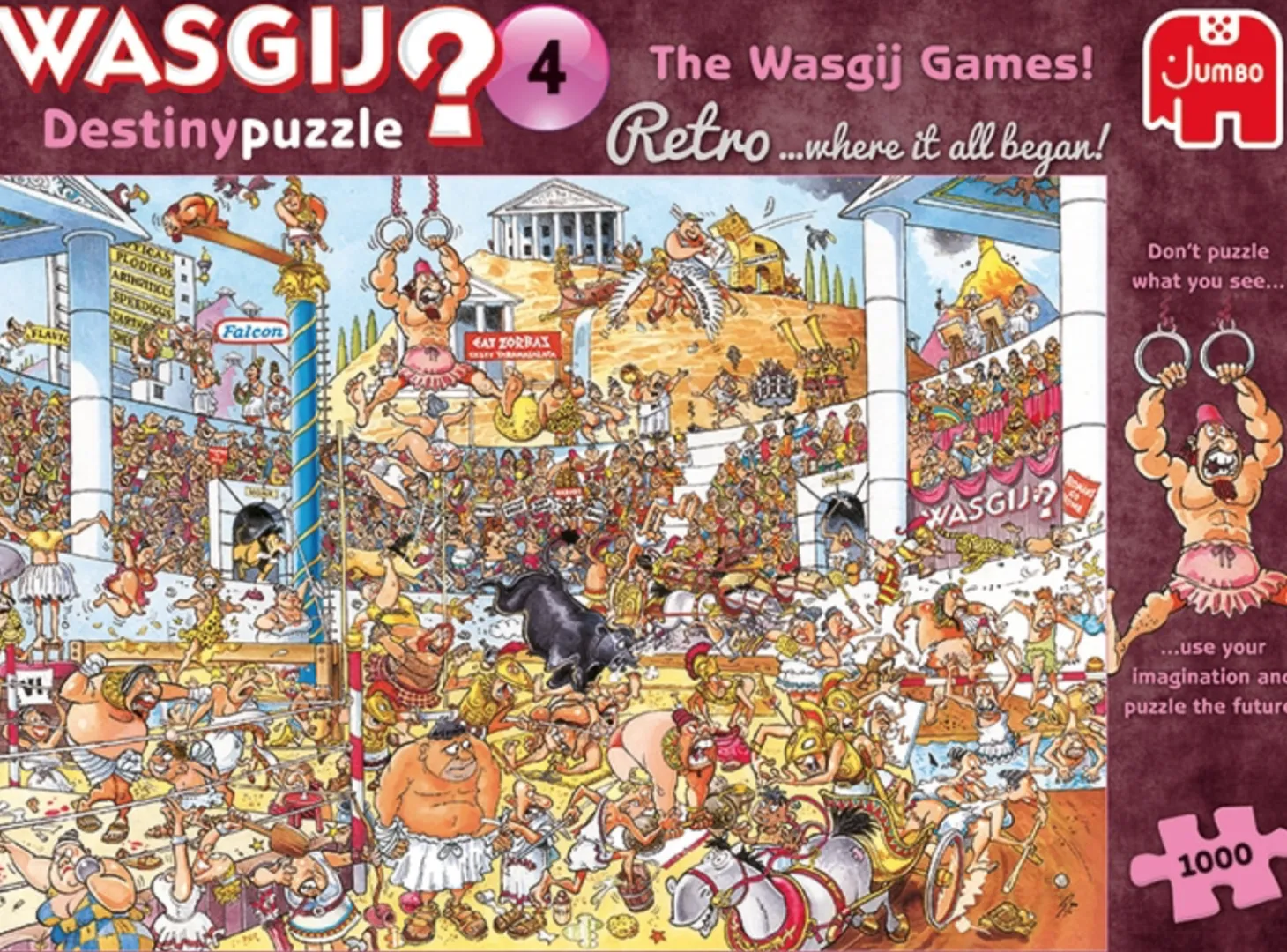Jumbo Wasgij Destiny Retro 4 - The Wasgij Games!- 1000 pièces