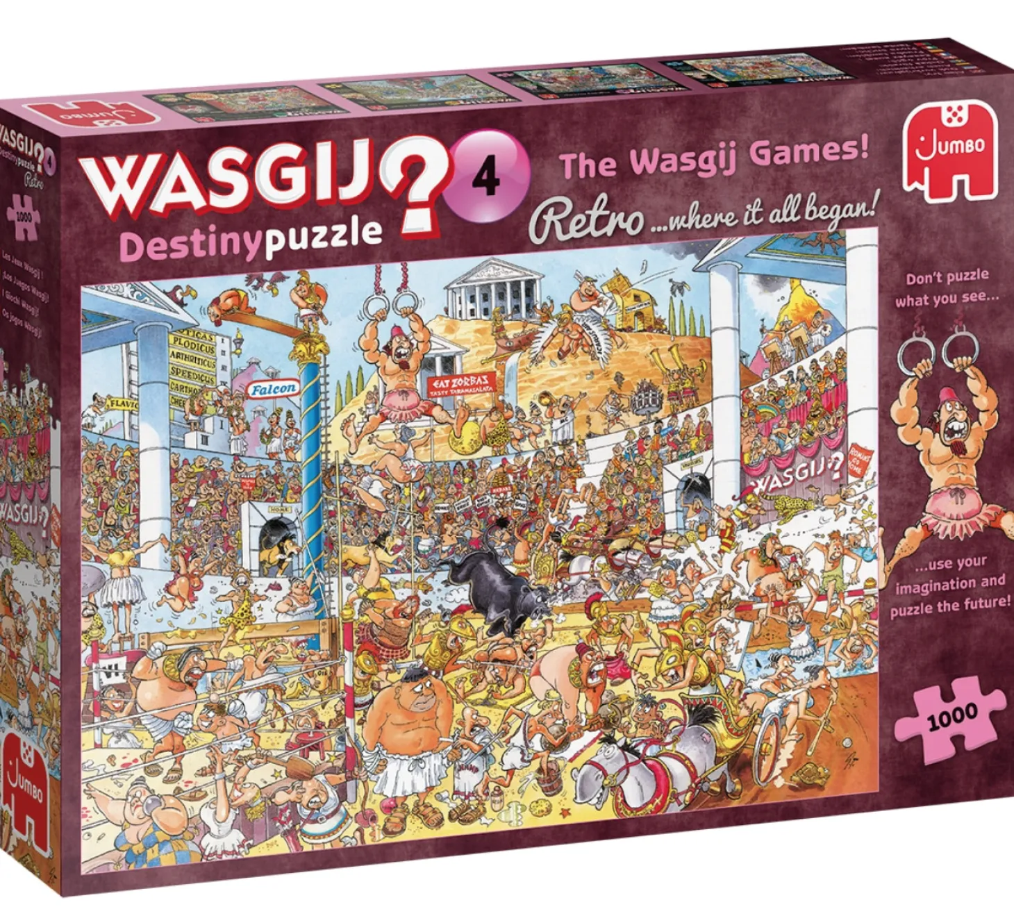 Jumbo Wasgij Destiny Retro 4 - The Wasgij Games!- 1000 pièces