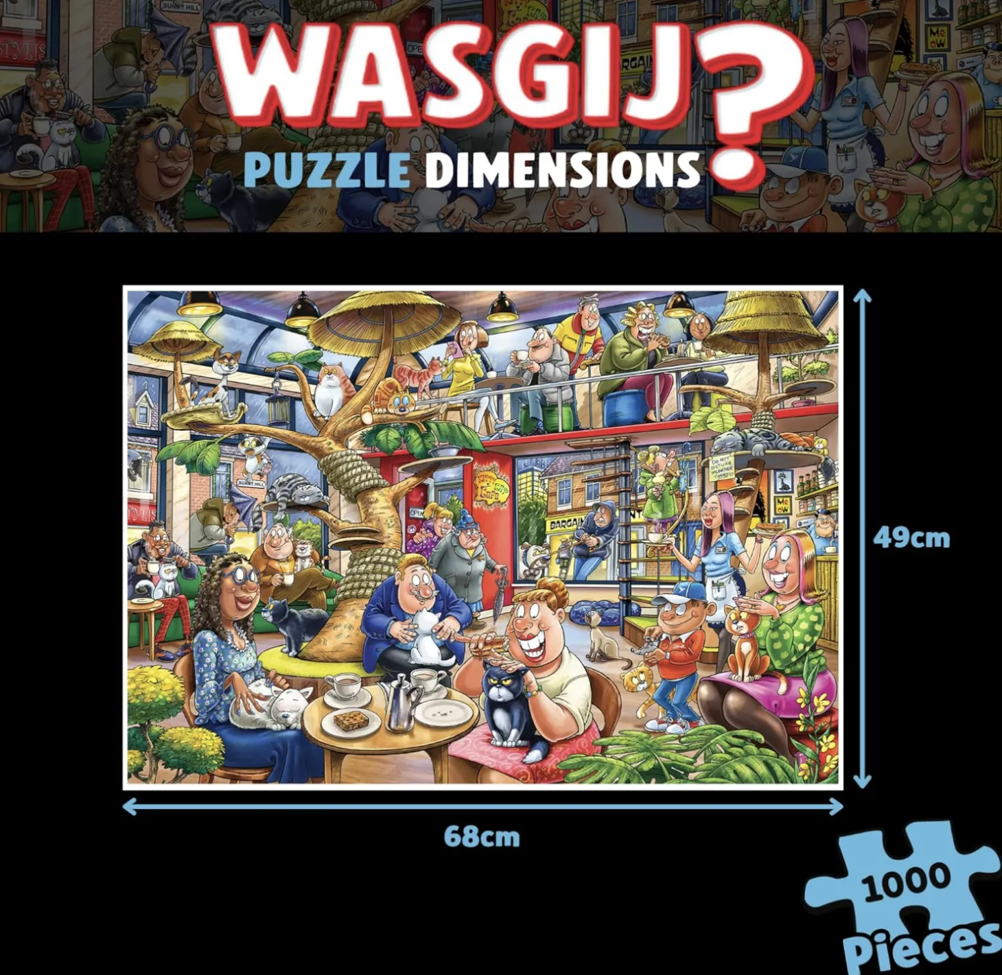 Jumbo Wasgij Mystery 28 - Feline Frenzy! - 1000 pièces