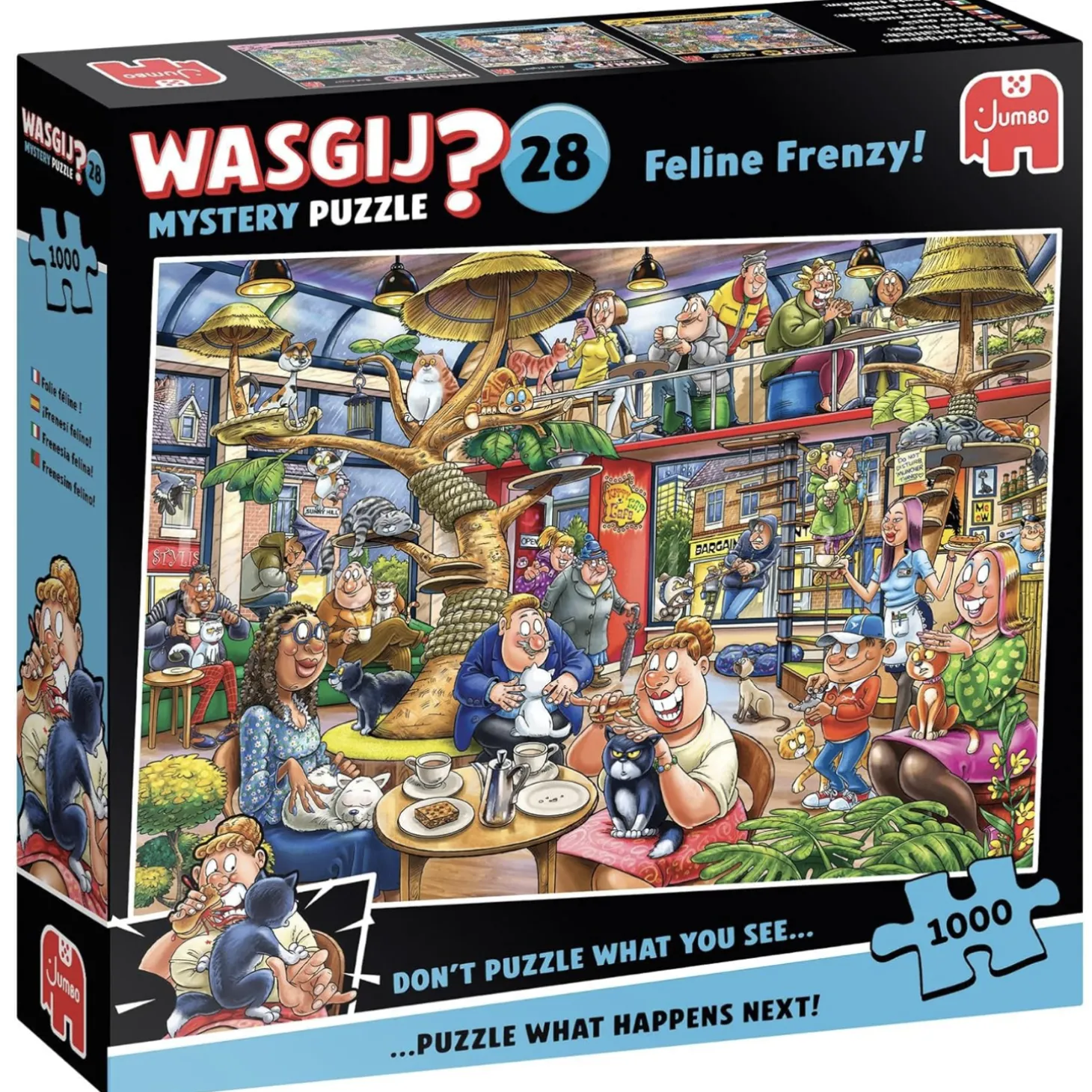 Jumbo Wasgij Mystery 28 - Feline Frenzy! - 1000 pièces