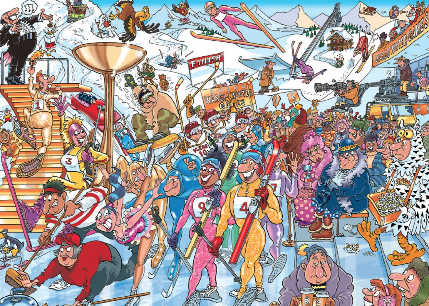Jumbo Wasgij Mystery 22 - Wasgij Winter Games - 1000 pièces