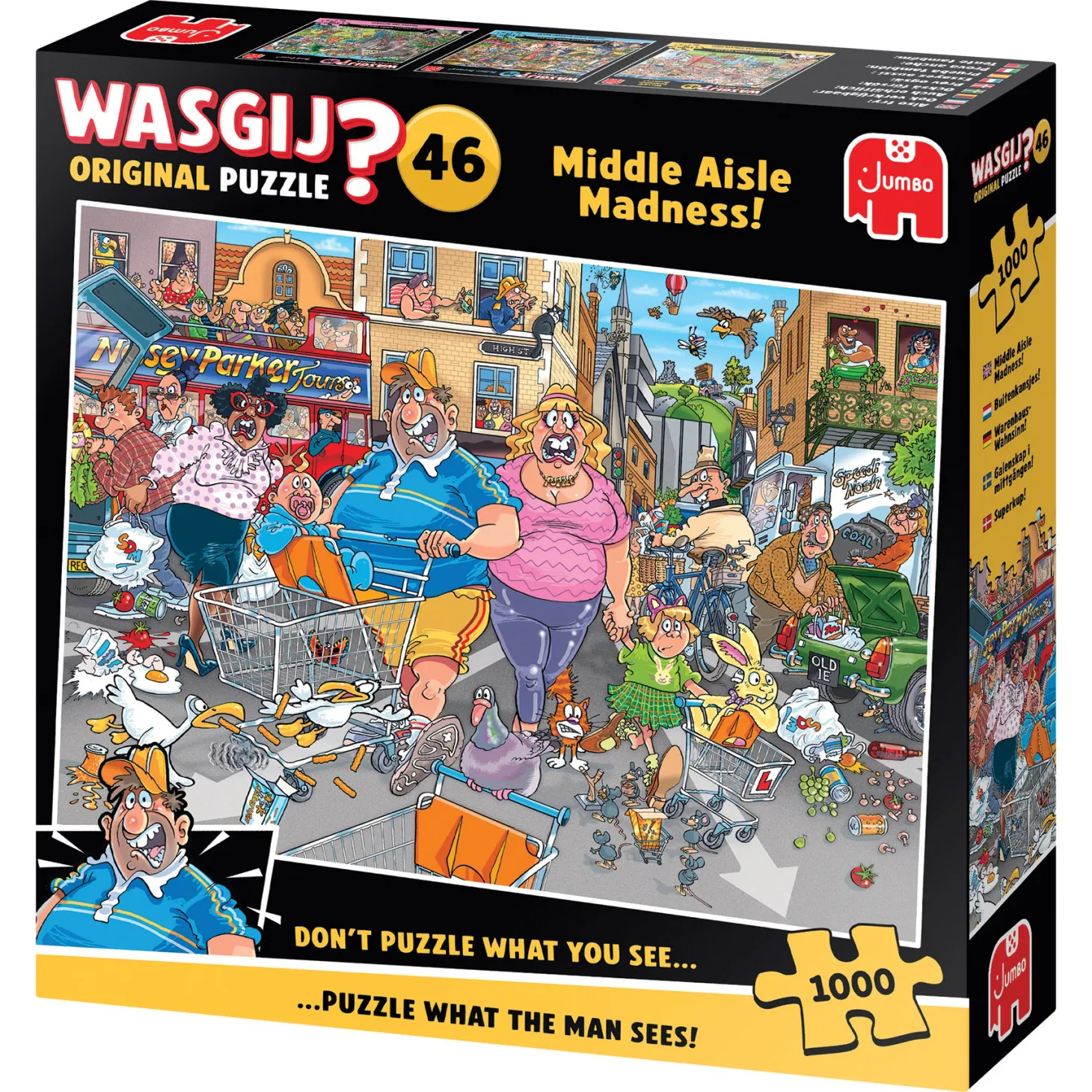 Jumbo Wasgij Original 46 - Middle Aisle Madness! - 1000 pièces