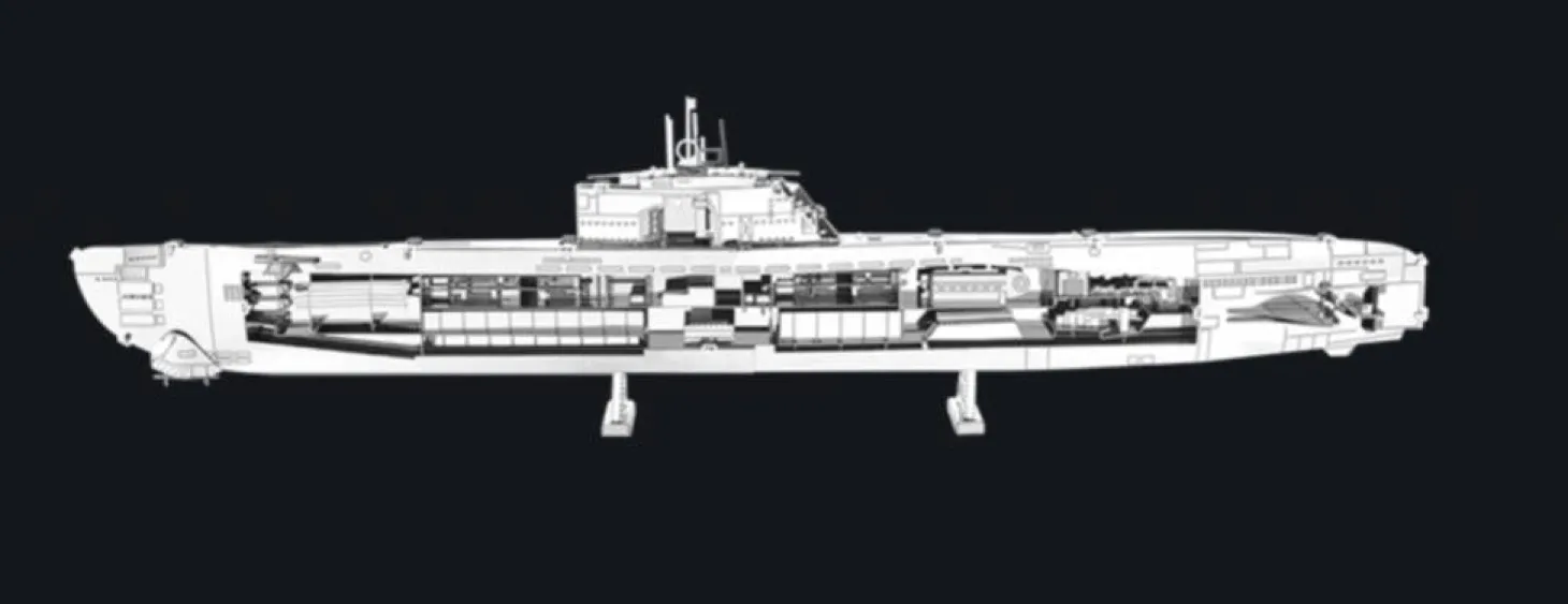 Metal Earth U-boat type XXI - puzzle 3D