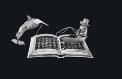 Metal Earth Le vieil homme et la mer livre sculpture - puzzle 3D