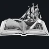 Metal Earth Moby Dick livre sculpture - puzzle 3D