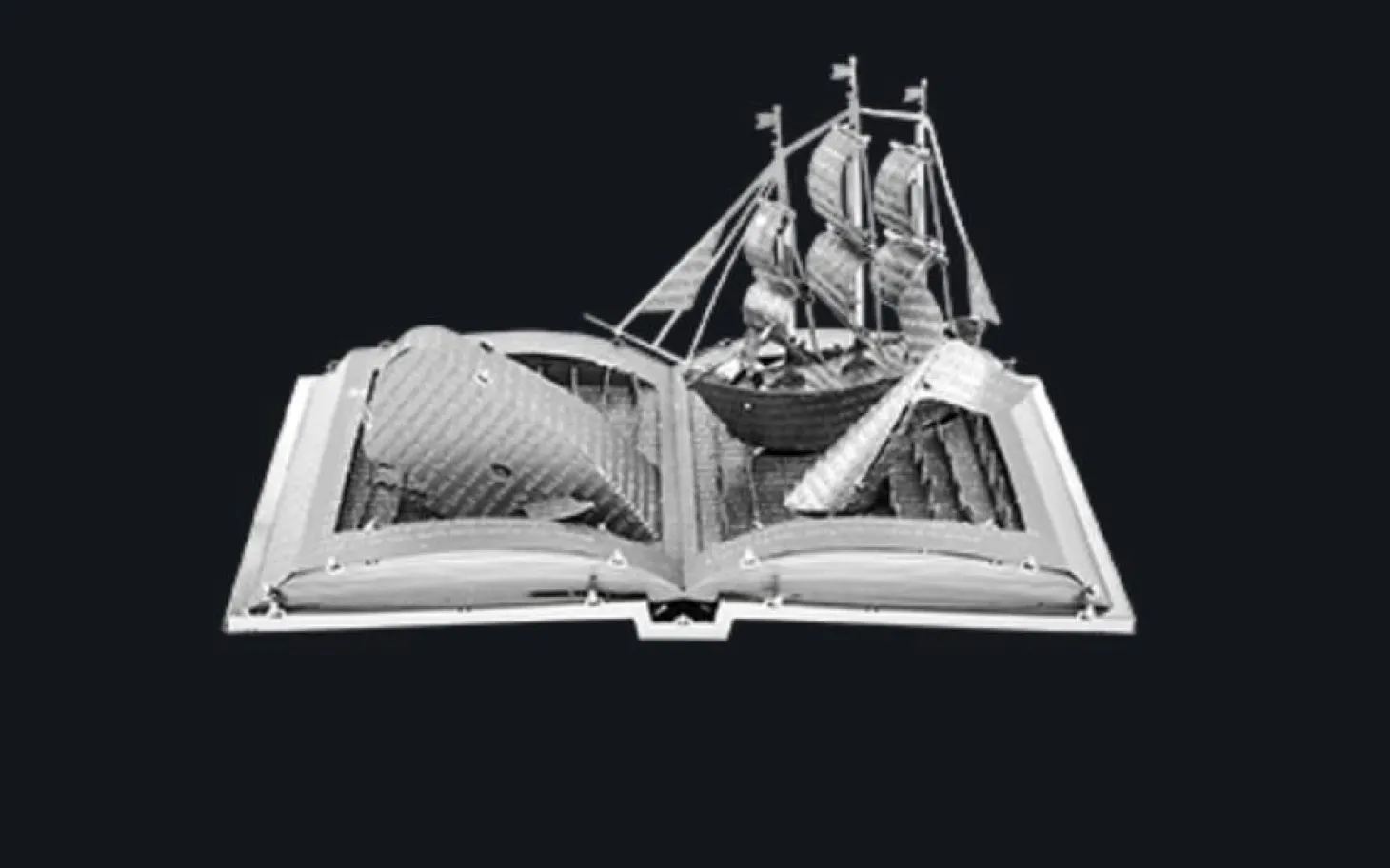 Metal Earth Moby Dick livre sculpture - puzzle 3D