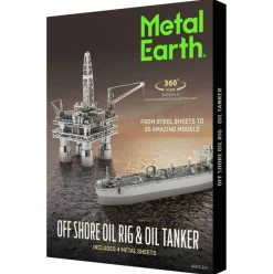 Metal Earth Plate-forme pétrolière et pétrolier - Gift Box - puzzle 3D